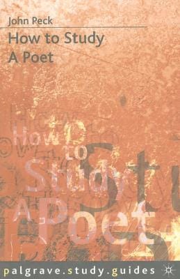John Peck: How to Study a Poet [1988] paperback